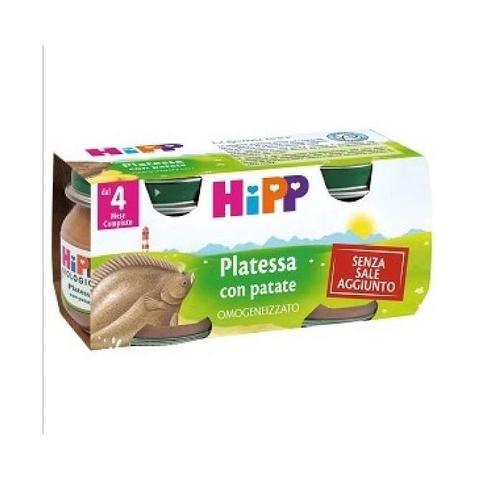 HIPP OMOGENEIZZATO PLATESSA CON PATATE 2X80 G
