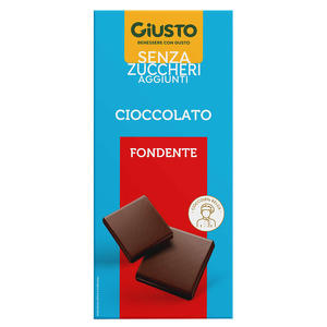  - Giusto Senza Zucchero - Tavoletta cioccolato fondente 85 g