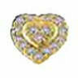  - Orecchini tenderly heart crystals 10 mm
