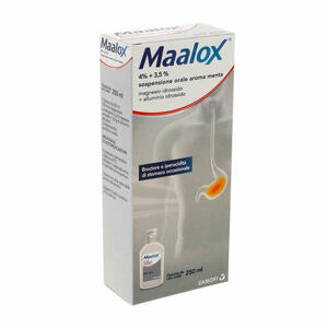 MEDIFARM - MAALOX 4% + 3,5% sospensione orale aroma menta flacone da 250ml