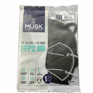 Musk   - Musk Mascherina Ffp2 Musk021 Black 1 Pezzo