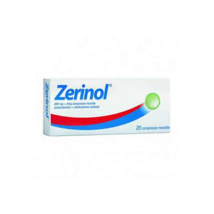 Zentiva Zerinol - ZERINOL*20CPR RIV 300MG+2MG