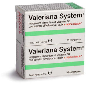  - VALERIANA SYSTEM 30 COMPRESSE + 30 COMPRESSE