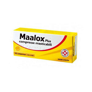 Maalox - MAALOX PLUS*30CPR MAST