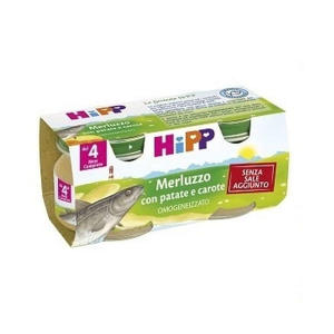  - HIPP OMOGENEIZZATO MERLUZZO CAROTE PATATE 2X80 G