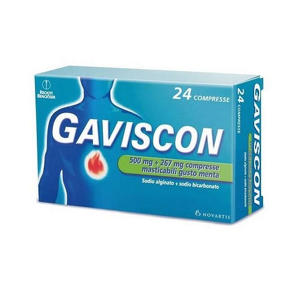Gaviscon - GAVISCON*24CPR MENTA 500+267MG