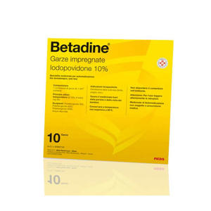 Betadine - BETADINE*10GARZE IMPREGN 10x10