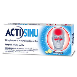  - ACTISINU*12CPR 200MG+30MG