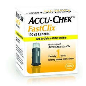 Accu Check - LANCETTE PUNGIDITO ACCU-CHEK FASTCLIX 100 + 2 PEZZI
