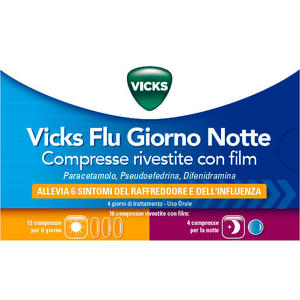  - VICKS FLU GIORNO NOTTE*12+4CPR