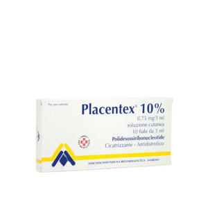 - PLACENTEX*SOL CUT 10F 0,75MG