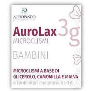  - MICROCLISMI PER BAMBINI AUROLAX 6 CONTENITORI 3 G