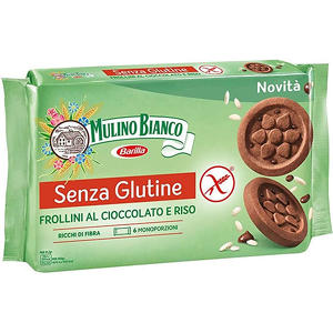  - MULINO BIANCO SENZA GLUTINE FROLLINI AL CIOCCOLATO E RISO 6 MONOPORZIONI DA 41,66 G